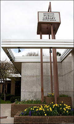 Photo of the Winton Branch Library Sign